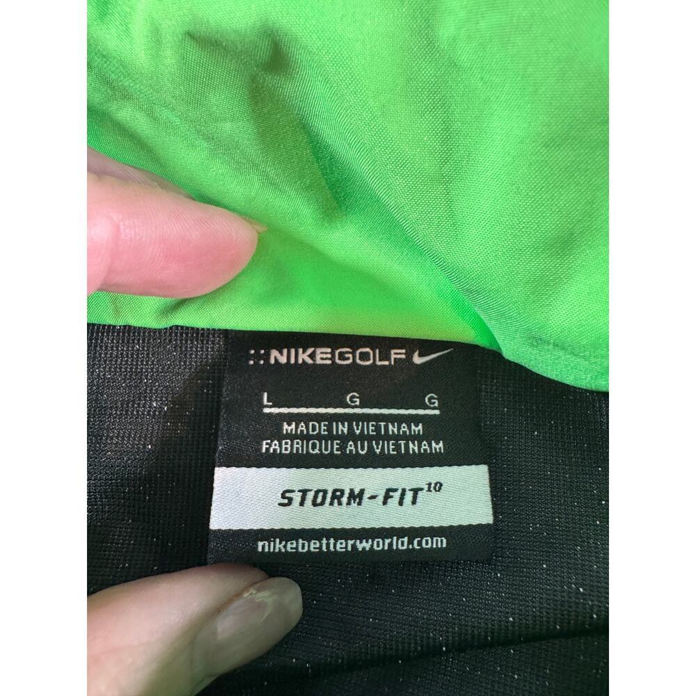 Nike Golf Storm-FIT Jacket Men’s Large Green Full Zip Windbreaker Waterproof - Picture 3 of 8